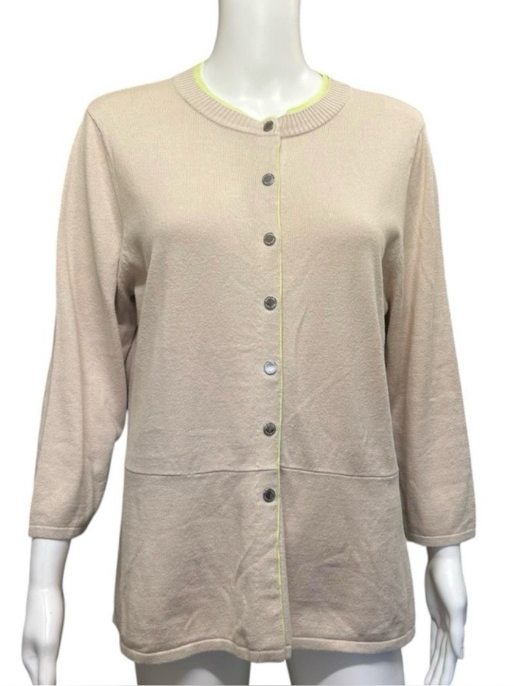 Bianca Nygard Snap Front Cardigan Tan Size L